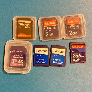 SanDisk and Lexar SD Memory Cards Collection
